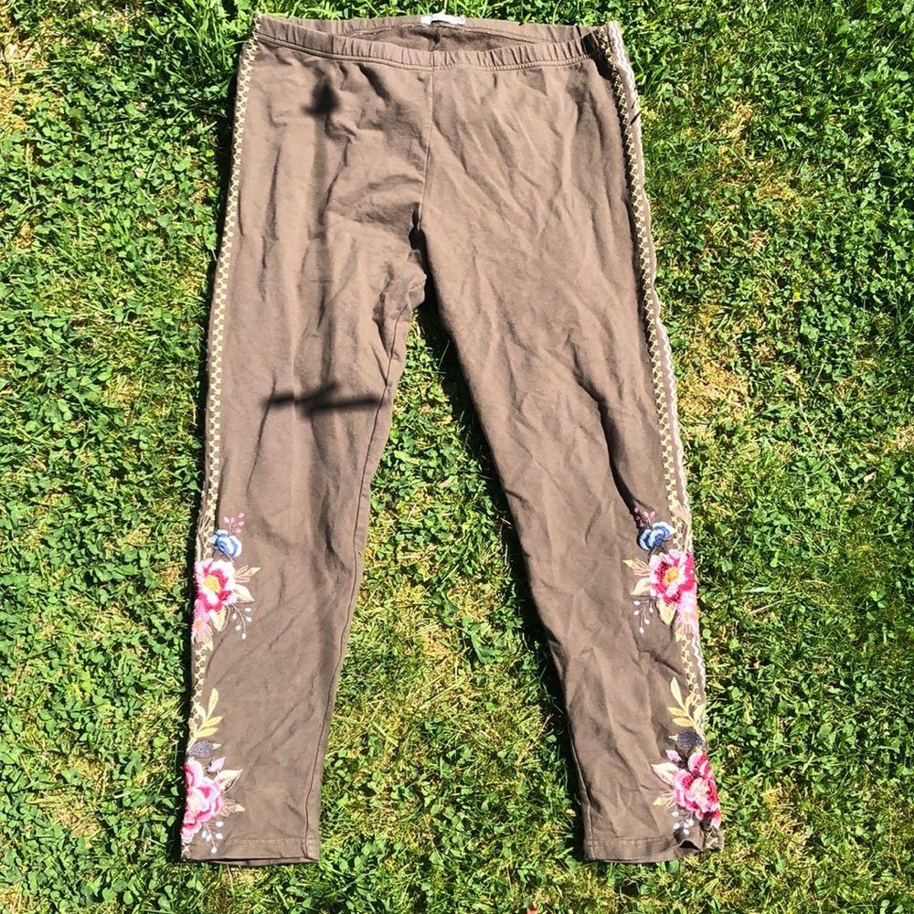 Johnny Was Green Leggings